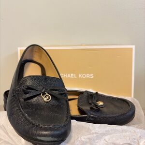Michael Kors Black Leather Loafers